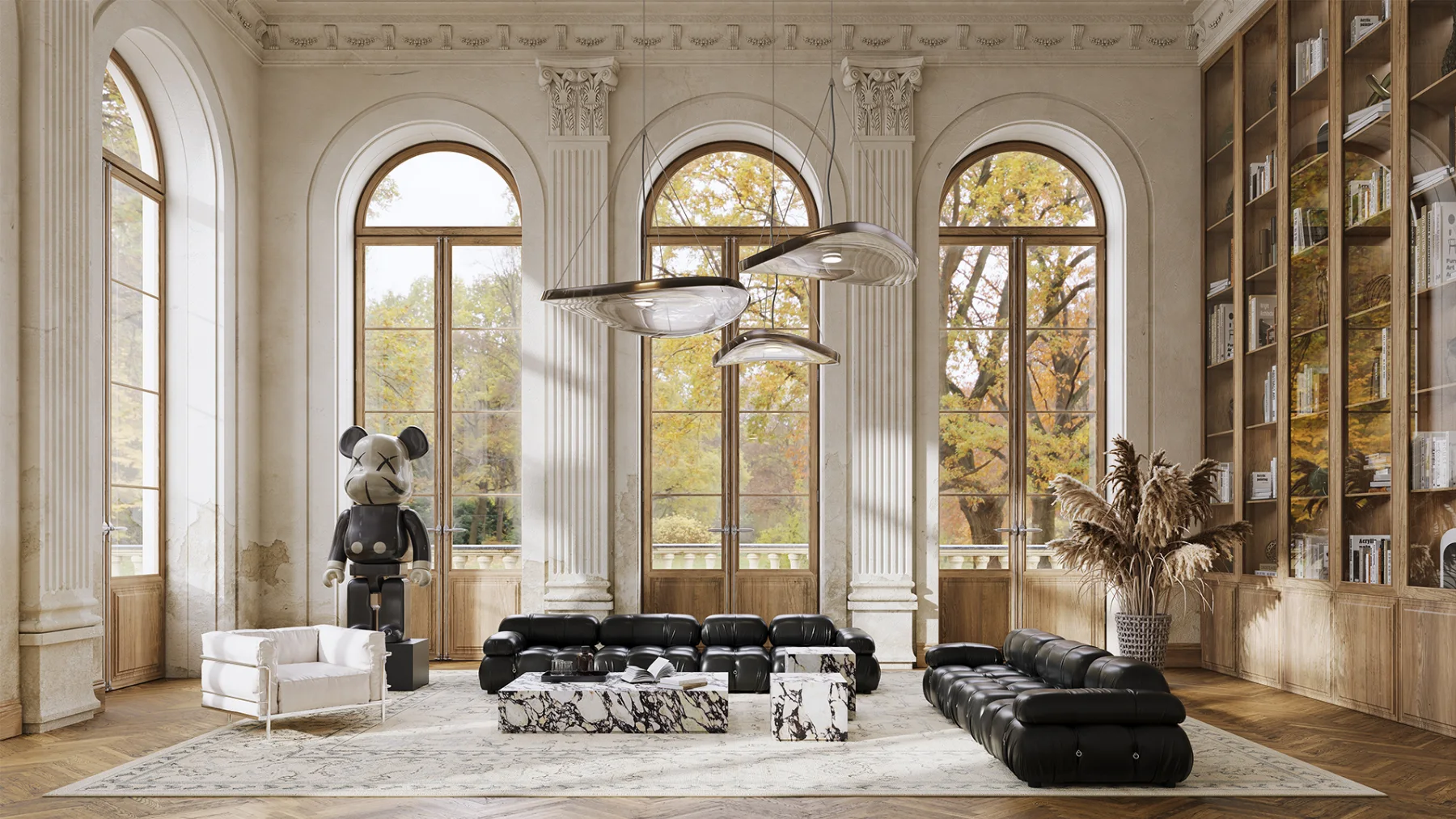 Marble Triple Set – Coffee Table, image 3